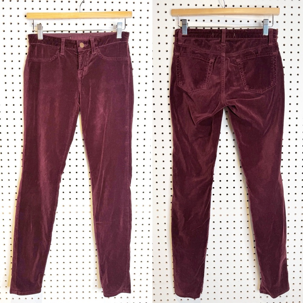 J Brand | Super Skinny Velvet Leggings‎ in “Lava”, Very Stretchy Sz. 24
